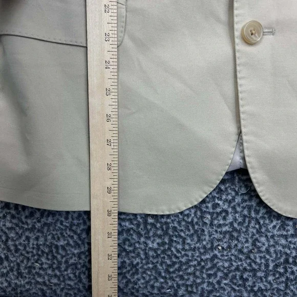 Lauren Ralph Lauren Blazer Men 46L Beige Slim Fit 2 Button Long Sleeve Cotton